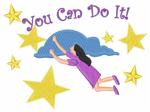 You Can Do It Machine Embroidery Design