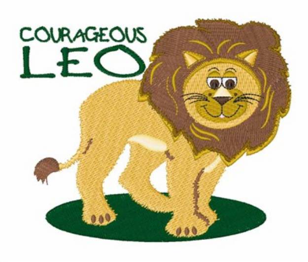 Picture of Courageous Leo Machine Embroidery Design