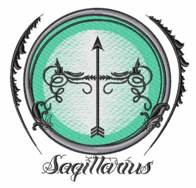 Picture of Sagittarius Horoscope Machine Embroidery Design