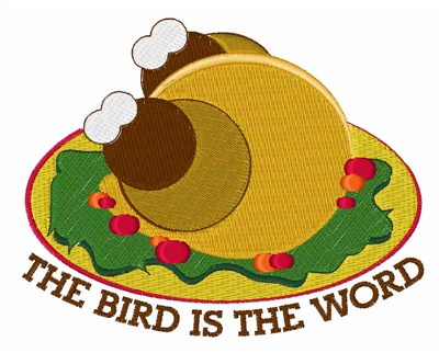 Bird Word Machine Embroidery Design
