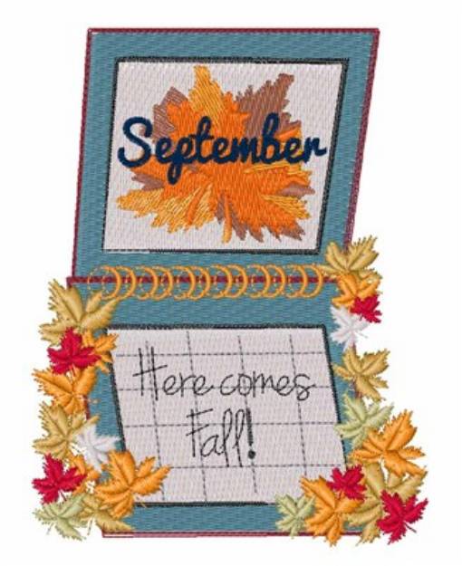 Picture of September Fall Machine Embroidery Design