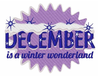 December Wonderland Machine Embroidery Design