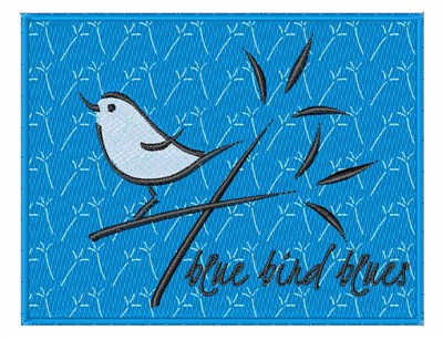 Bird Blues Machine Embroidery Design
