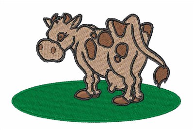 Brown Cow Machine Embroidery Design