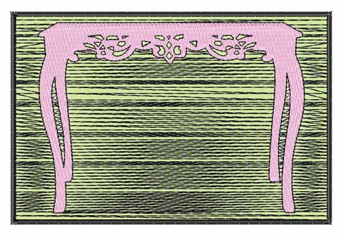 Antique Table Machine Embroidery Design