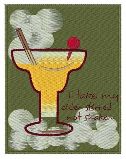 Picture of Stirred Not Shaken Machine Embroidery Design