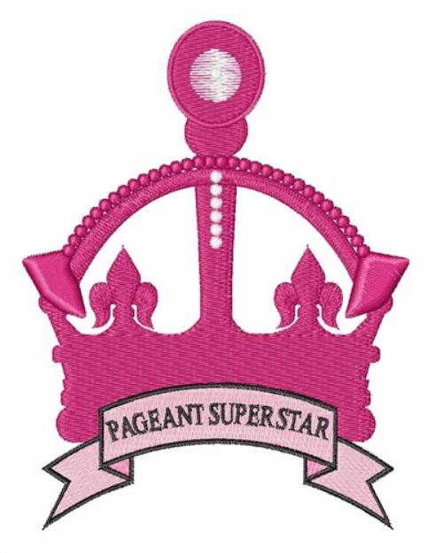 Picture of Pageant Superstar Machine Embroidery Design