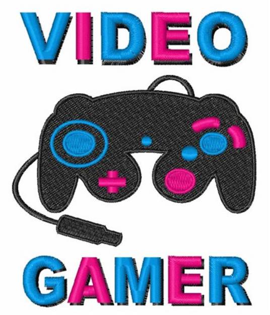 Picture of Video Gamer Machine Embroidery Design