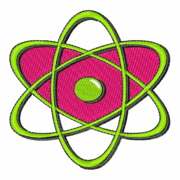 Picture of Atom Symbol Machine Embroidery Design