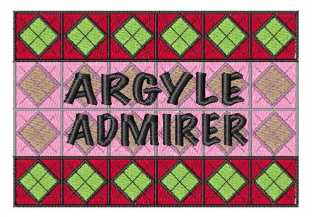 Picture of Argyle Admirer Machine Embroidery Design