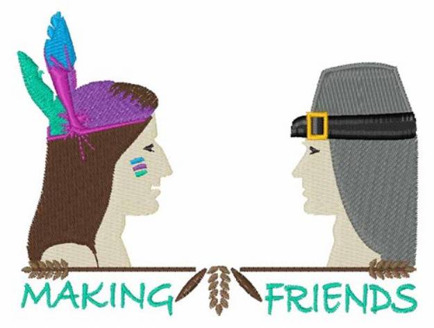 Picture of Making Friends Machine Embroidery Design