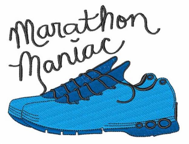 Picture of Marathon Maniac Machine Embroidery Design