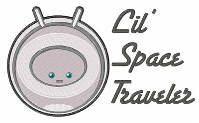 Lil Space Traveler Machine Embroidery Design