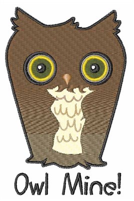 Owl Mine Machine Embroidery Design