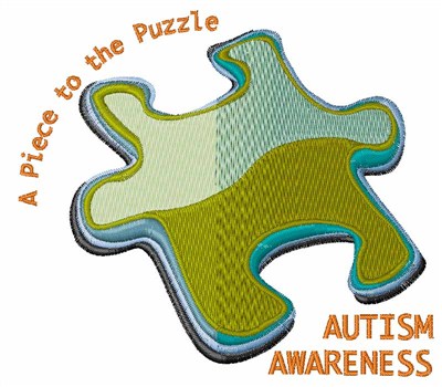 Autism Awareness Machine Embroidery Design