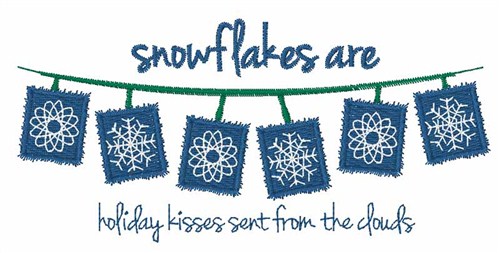 Holiday Snowflakes Machine Embroidery Design