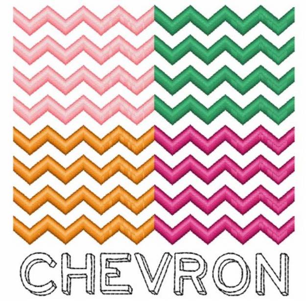 Picture of Chevron Machine Embroidery Design