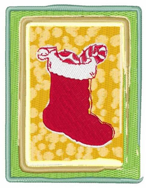 Picture of Christmas Stocking Machine Embroidery Design