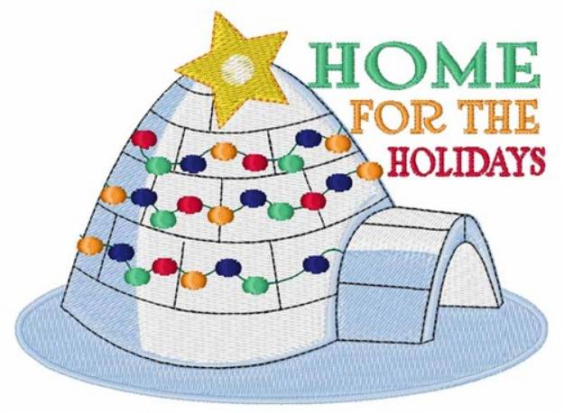 Picture of Holiday Home Machine Embroidery Design