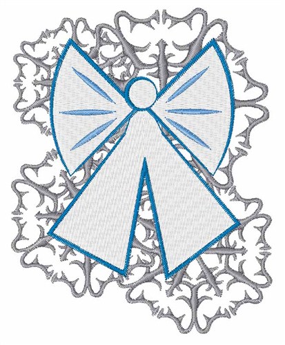Snowy Angel Machine Embroidery Design