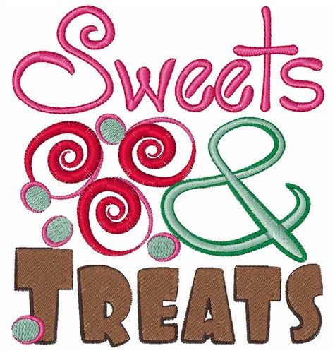 Sweets & Treats Machine Embroidery Design