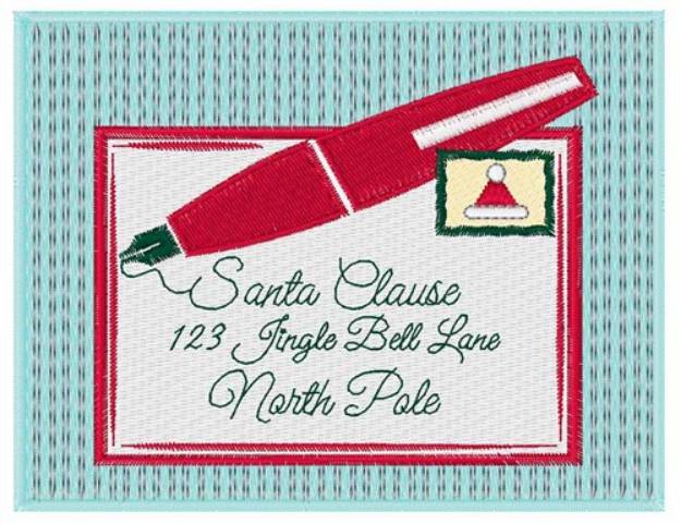 Picture of Letter To Santa Machine Embroidery Design