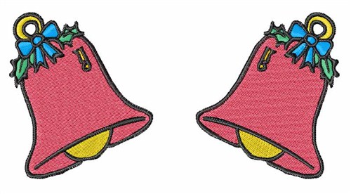 Two Bells Machine Embroidery Design