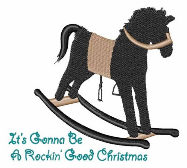 Picture of Rocking Good Christmas Machine Embroidery Design