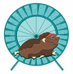 Picture of Hamster Treadmill Machine Embroidery Design