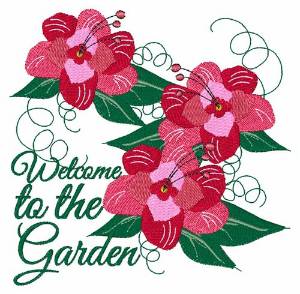 Picture of Welcome To The Garden Machine Embroidery Design