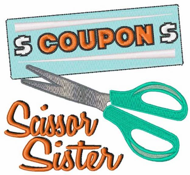 Picture of Scissor Sister Machine Embroidery Design