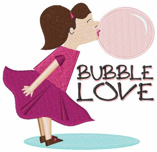 Picture of Bubble Love Machine Embroidery Design