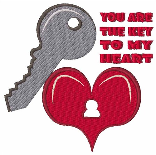You Are The Key Machine Embroidery Design