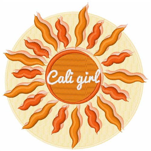 Cali Girl Machine Embroidery Design