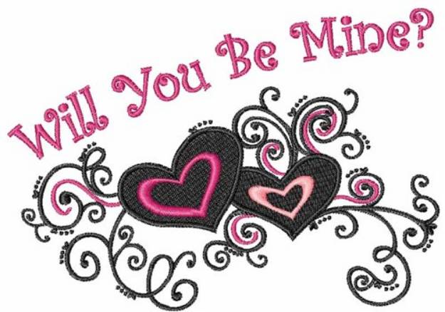Picture of Will You Be Mine? Machine Embroidery Design