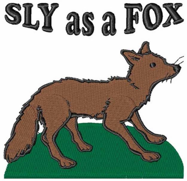 Picture of Sly As A Fox Machine Embroidery Design