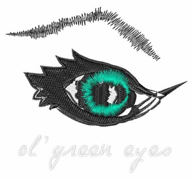 Picture of Ol Green Eyes Machine Embroidery Design