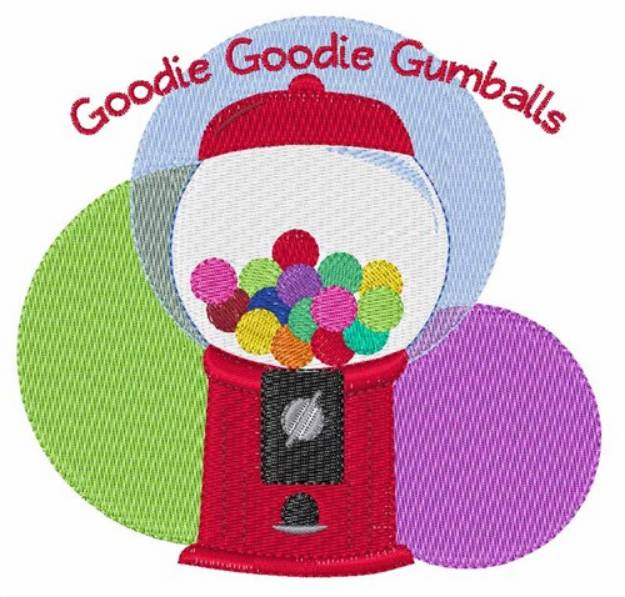 Picture of Goodie Gumballs Machine Embroidery Design