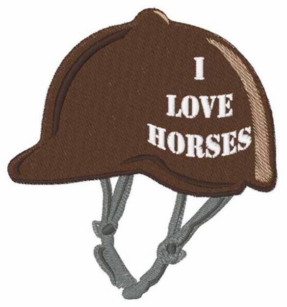 Picture of I Love Horses Machine Embroidery Design