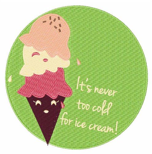 Never Too Cold Machine Embroidery Design