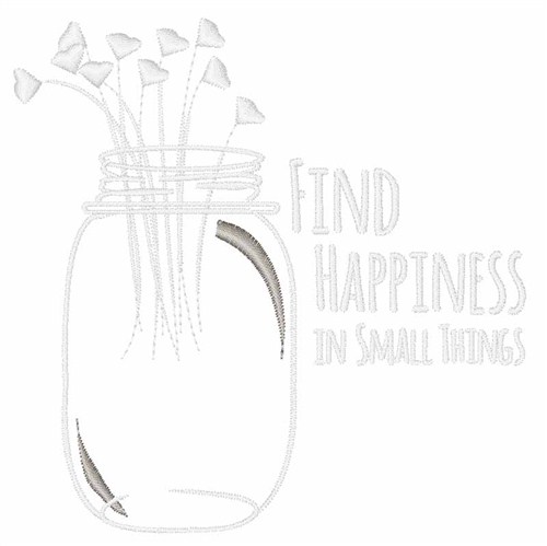 Find Happiness Machine Embroidery Design
