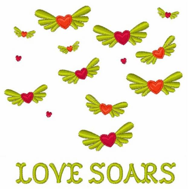 Picture of Love Soars Machine Embroidery Design