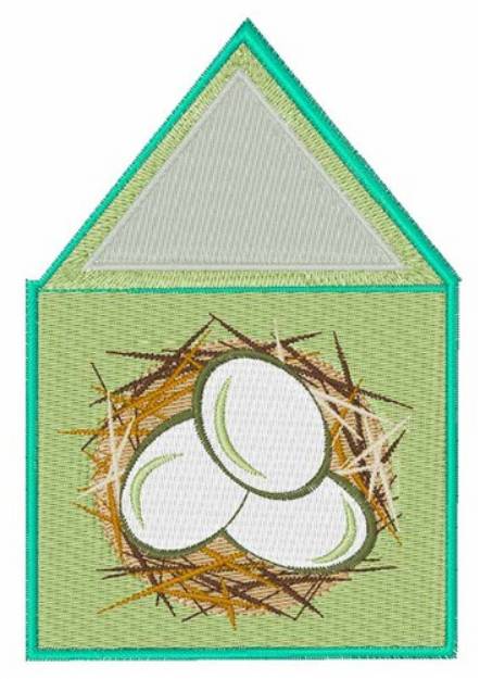 Picture of Birdhouse Machine Embroidery Design