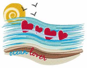 Picture of Ocean Love Machine Embroidery Design