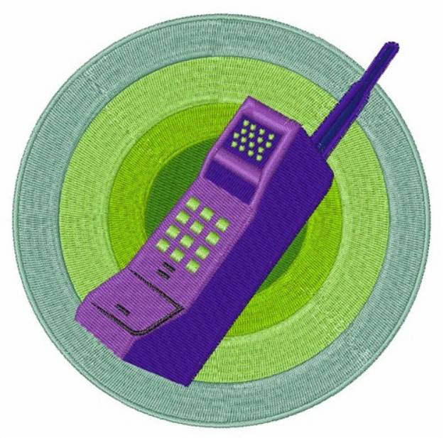 Picture of Cell Phone Machine Embroidery Design