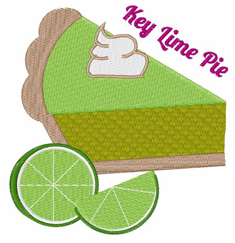 Key Lime Pie Machine Embroidery Design