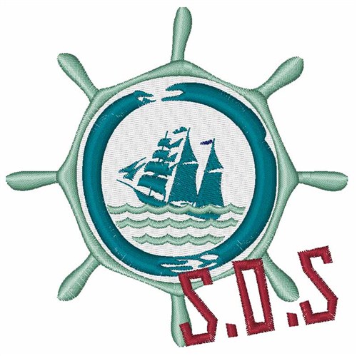 S.O.S. Machine Embroidery Design