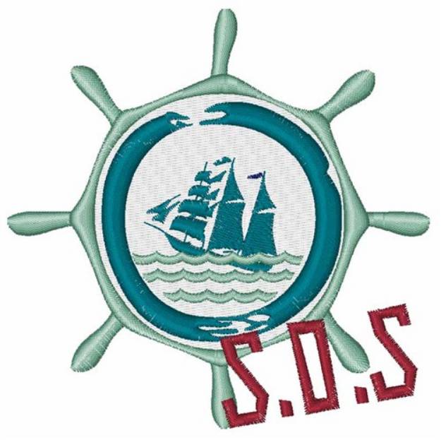 Picture of S.O.S. Machine Embroidery Design