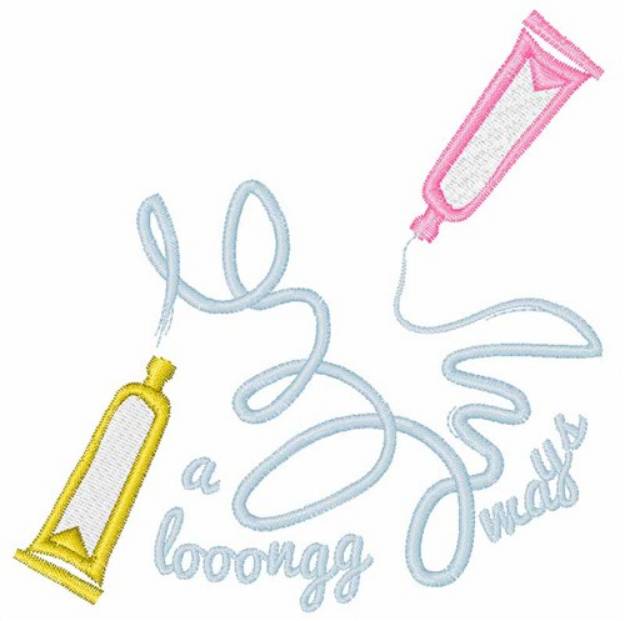 Picture of Toothpaste Machine Embroidery Design