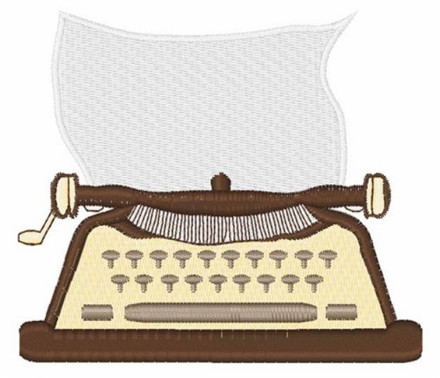 Picture of Typewriter Machine Embroidery Design